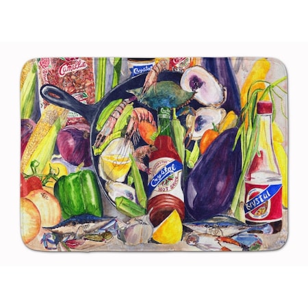 Carolines Treasures Crystal Hot Sauce with Camellia Beans Machine Washable Memory Foam Mat 8641RUG